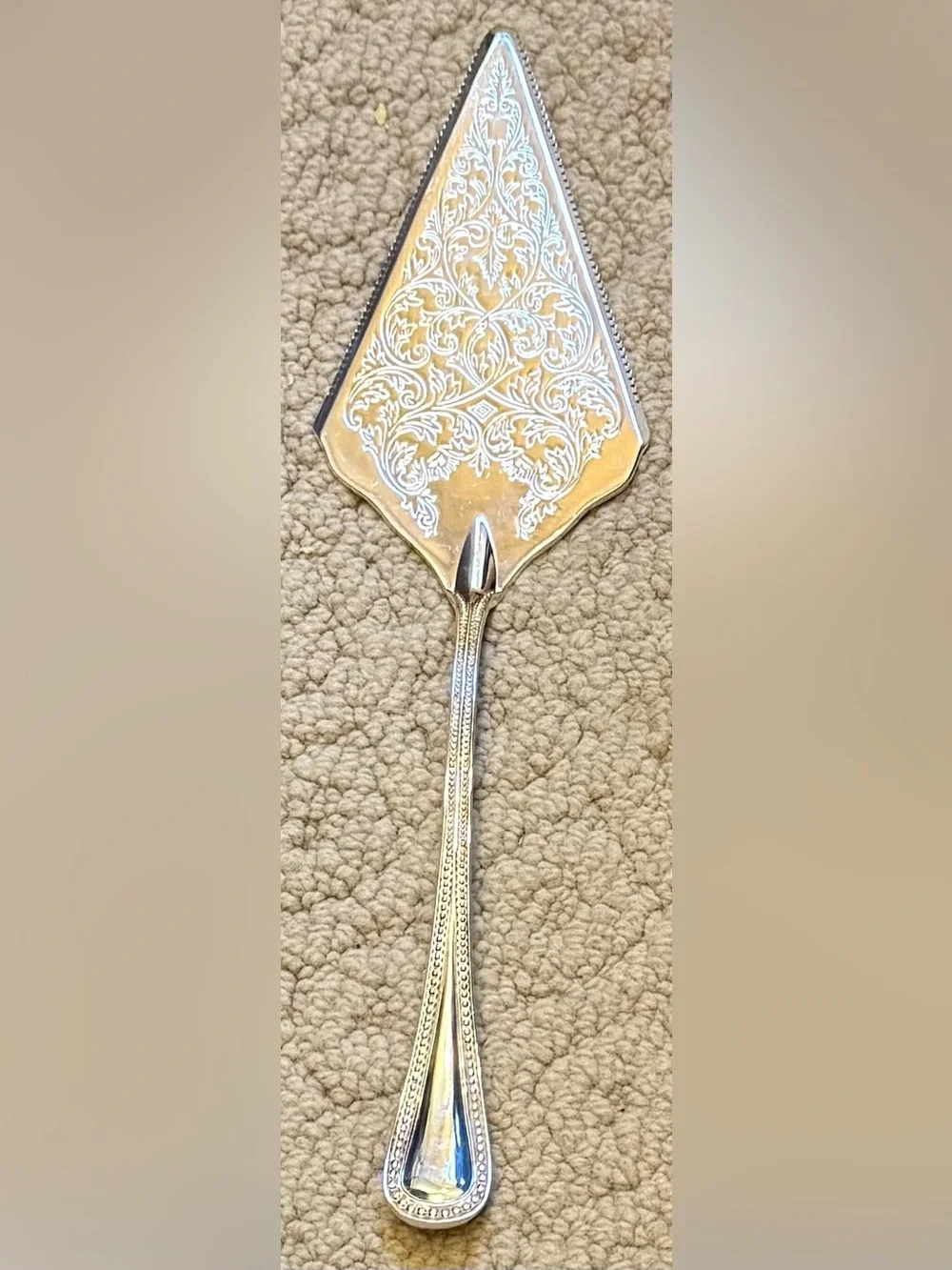 Godinger Silver Plated Ornate Cake Server - Silver Tone